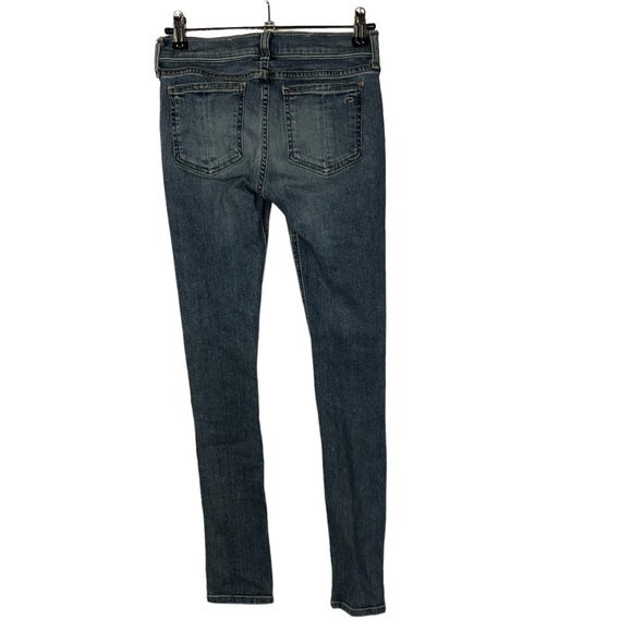 Rag & Bone Mid Rise Capri Distressing Light Murray Wash 23 - Picture 3 of 4